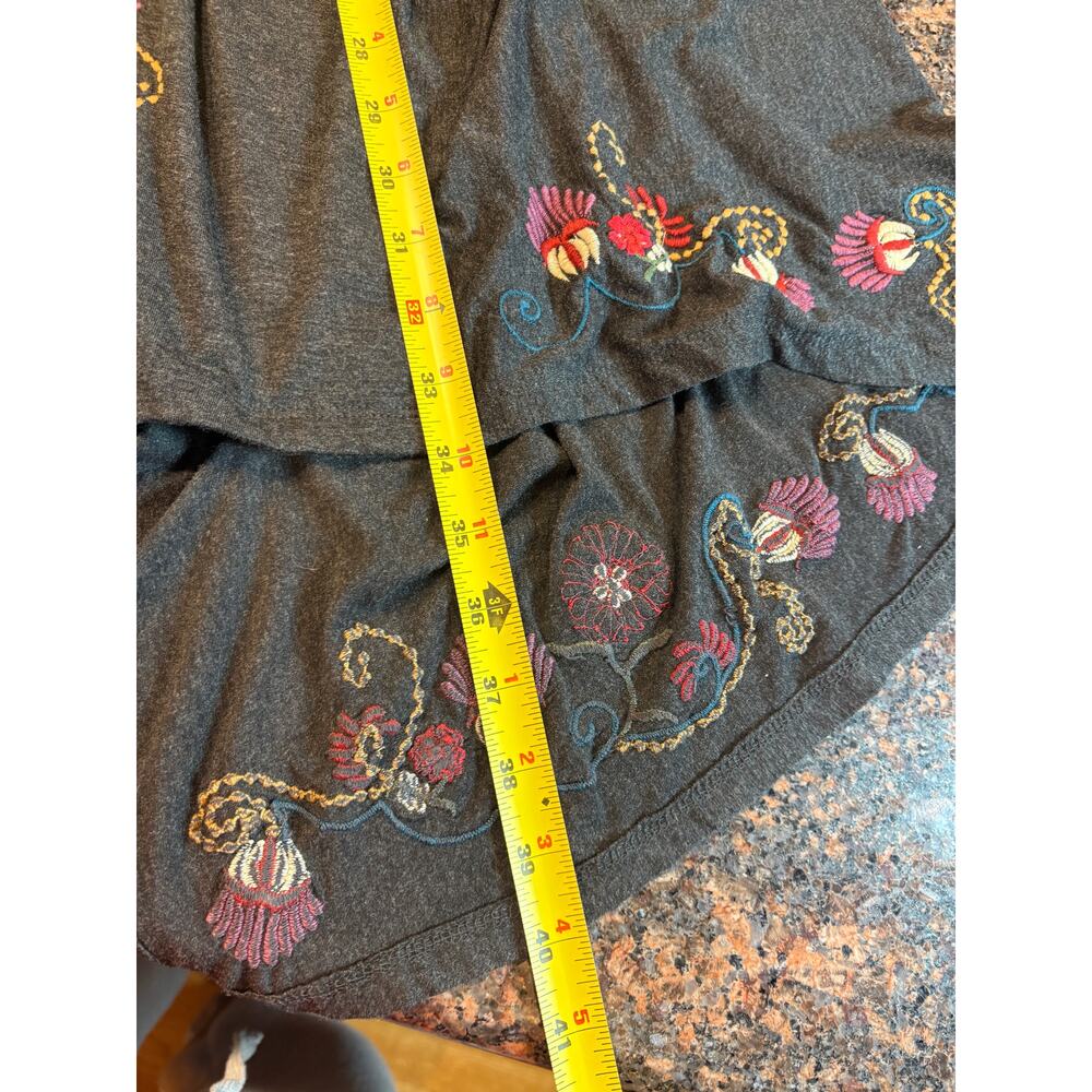 Caite Women's Gray Floral Embroidered Cardigan Duster Size 2X - Picture 13 of 16